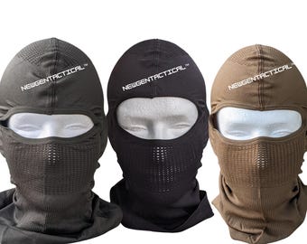 Vented Tactical Balaclava: Lightweight Cooling Face Mask for Airsoft