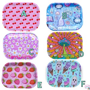 ROLLING TRAYS Cute – Fun Designs - Cute Rolling Trays MULTI Colours Designs - Fast Dispatch