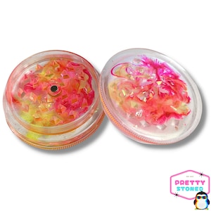 Niedliche Mühle - Girly Grinder Niedliche Mühle - Rosa und Gelbe Psychedelische Tintenkunst - Süße Mühle - Bunte Mühle - Geschenk der Mühle