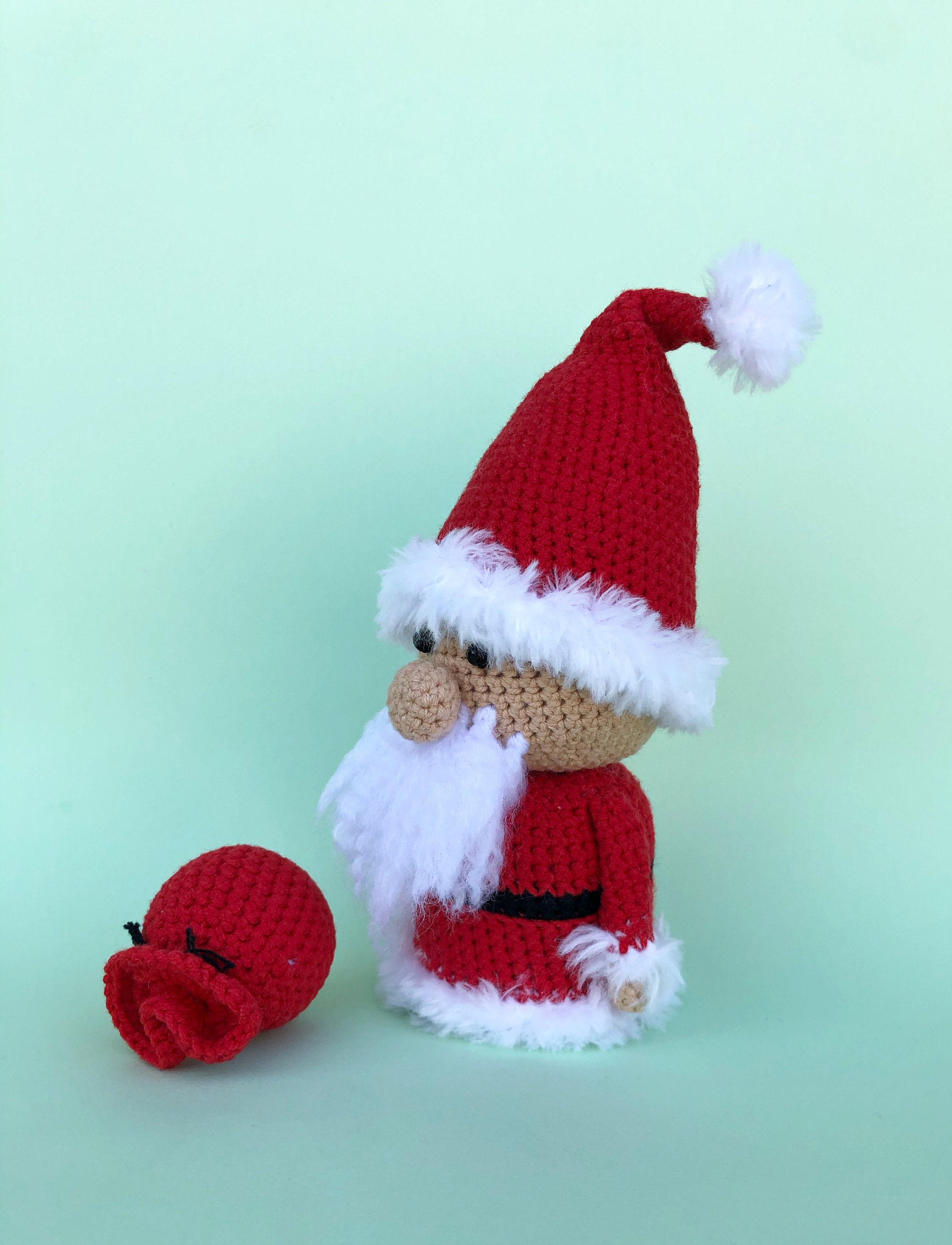 Crochet Santa Gnome pattern Amigurumi Santa pattern Etsy