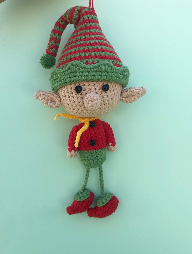 Crochet pattern Elf Christmas crochet Elf ornament crochet | Etsy
