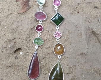 Pearl+Peridot Gemstone Earring Cabochon /& Cut Stone/'s Boho Earring,Antique Silver Combo Earring Gift For Her Etsy Cyber Valentine/'s Day Gift