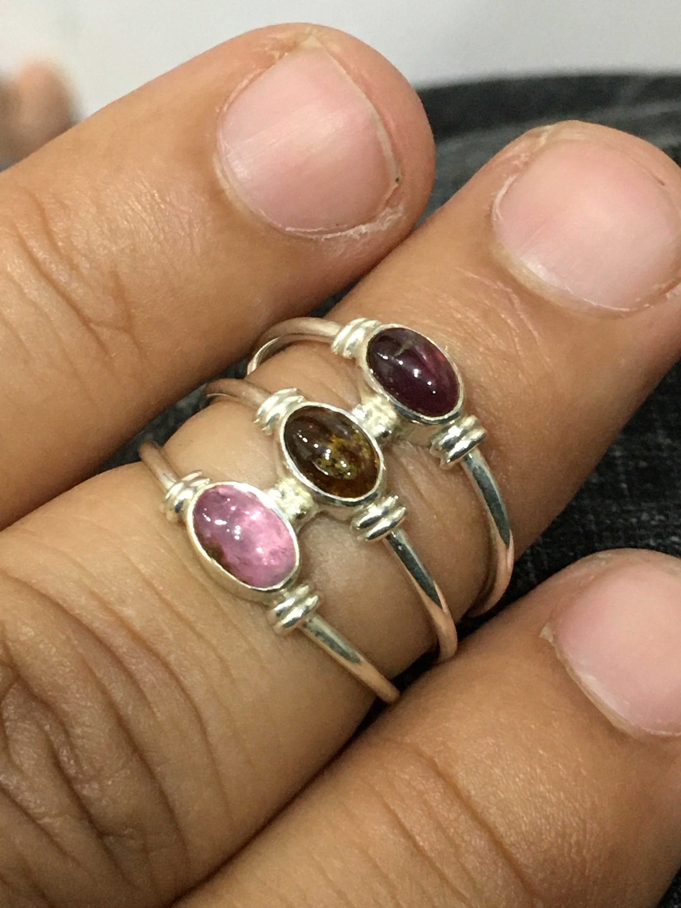 Watermelon Tourmaline Wedding Ring : Ring Watermelon Tourmaline Jewellery Dress Rings