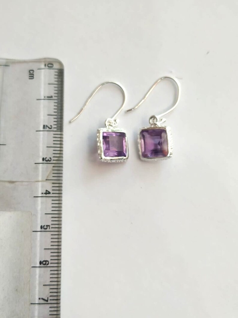 Amethyst Earrings Silver Jewelry Women Earring Silver UK Handmade Jewelry Gemstone Earring Gemstone Stud Earring Jewelry
