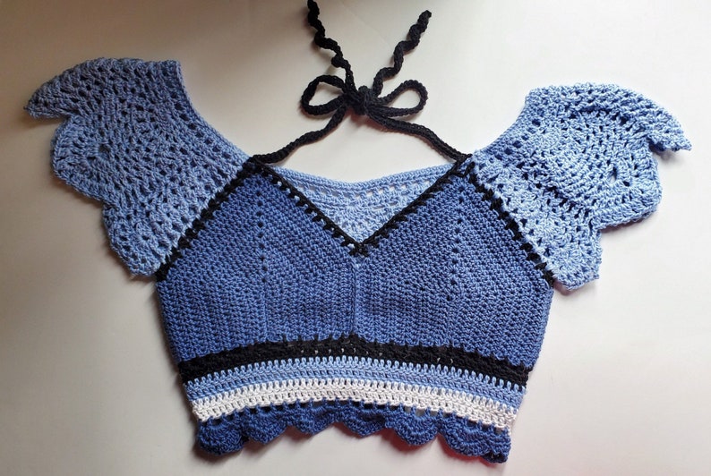 Handmade Crochet Top - Summer Crop Top - Halter Top top - Crochet Top - MADE TO ORDER 