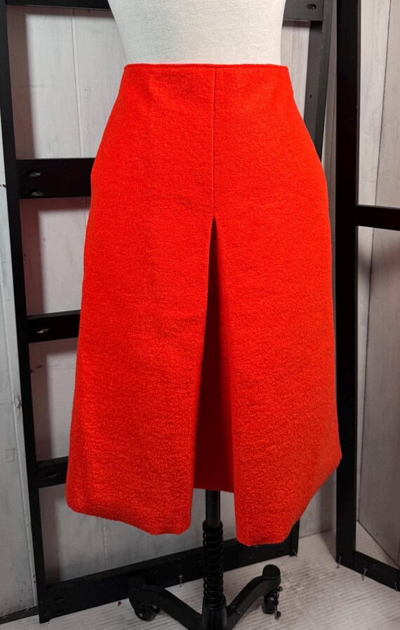 Jupe Femme COS Orange Taille 8 Ligne A Coupe Droite Avec Zip - état Très Bon