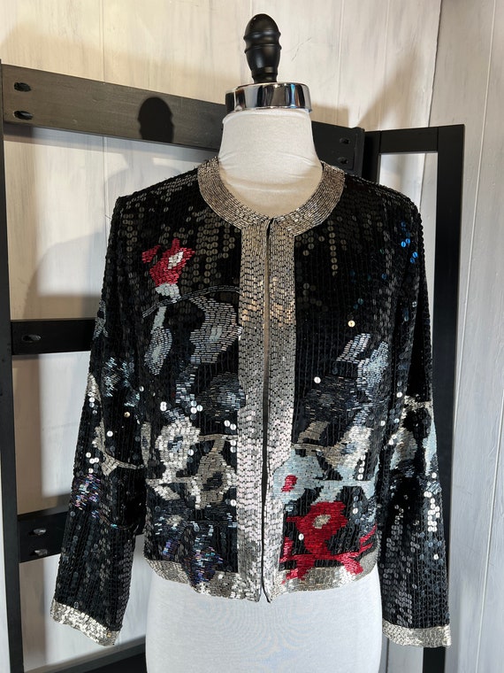 LaBellum by Hillary Scott Sequined Jacket 624587-… - image 2
