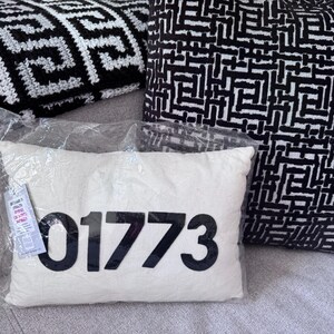 Alexandra Ferguson Brooklyn Zip Code 01773 Accent Throw Pillow 17x12 Decor NEW in Bag with tags.