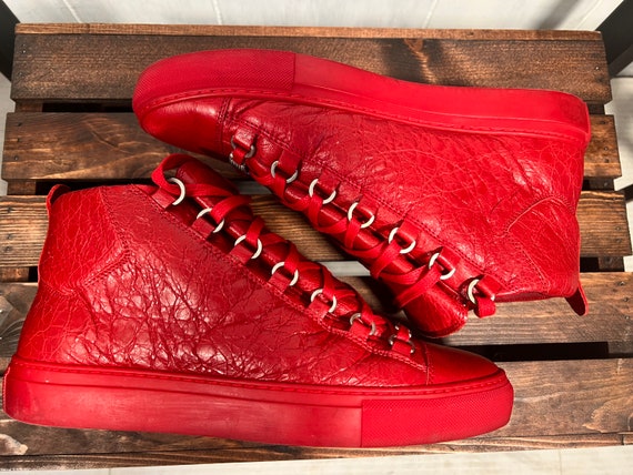 Balenciaga Lambskin High Tops Men's 40-US 7 Floor - Etsy