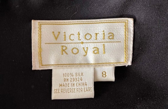 Victoria Royal 100% Silk Tiered Maxi, Rhinestone … - image 7