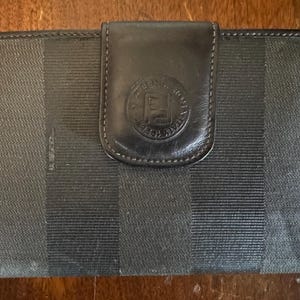 vintage FENDI Pequin men’s wallet & passport holder, almost like new