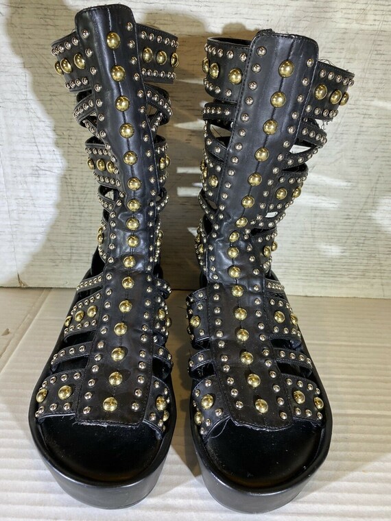 Jeffrey Campbell Studded Gladiator Platform Sandal