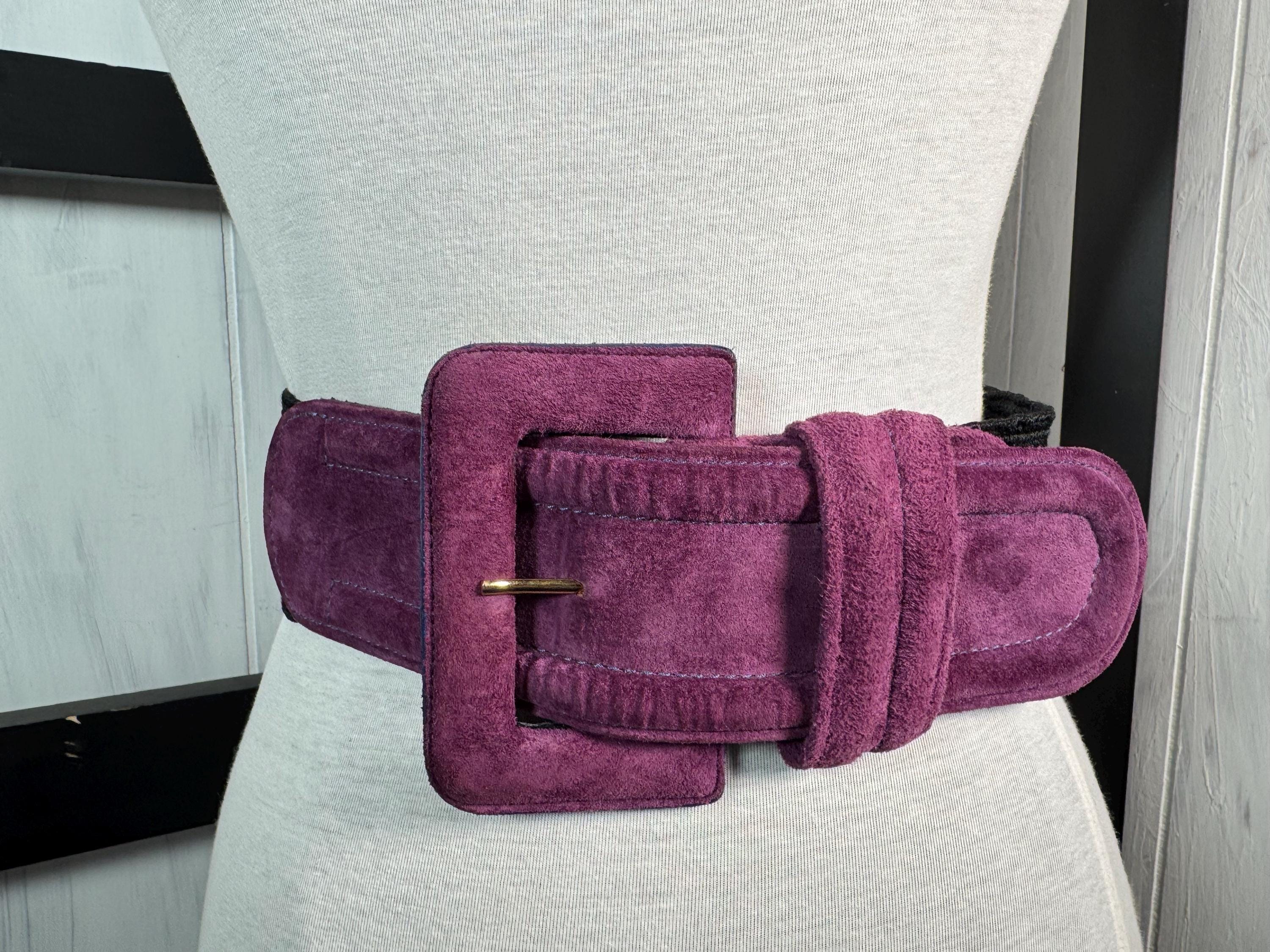 Details Patricia Nash Purple Suede Wide Statement Adjustable  display picture 1