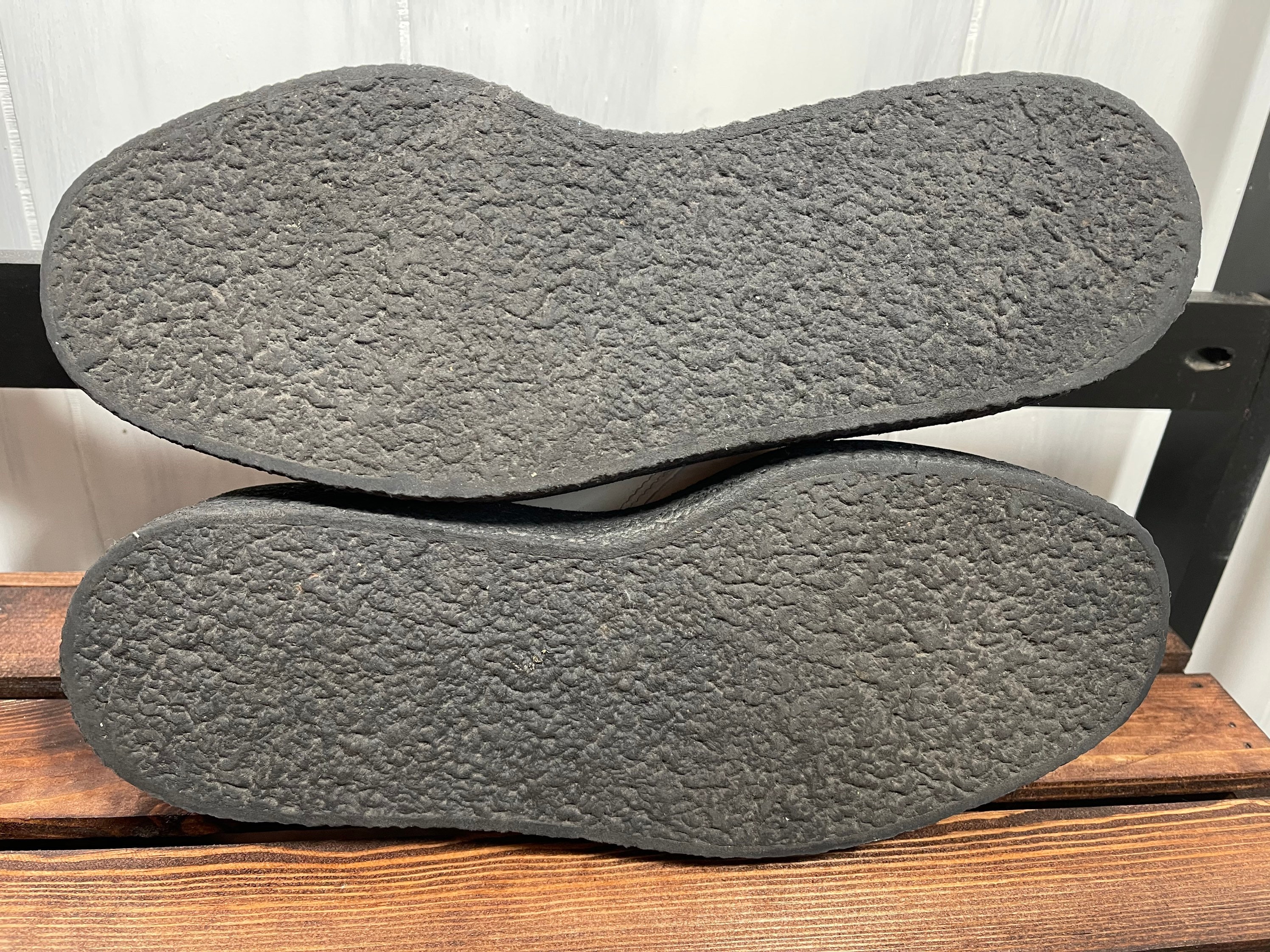 Vtg 90\'s HANDMADE KICKASS FOOTGEAR Patent Leather CREEPERS, VERY Rare, Sz 9, NEW 90s Vintage Creepers - Black Gator Skin Look Shoes -1990s  main image 4