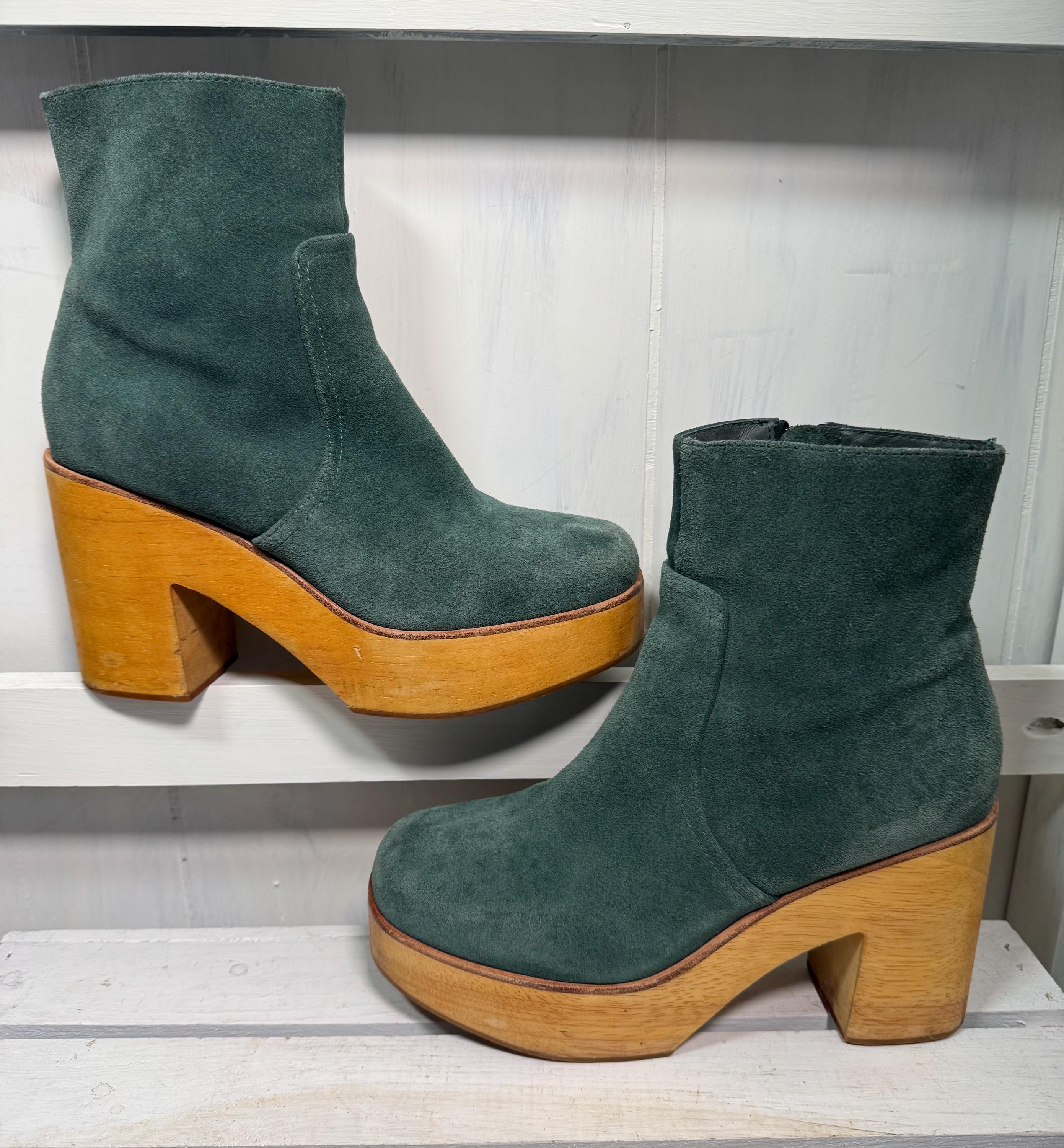 Teal Suede Chukka Boots with Red Accents Russell Chukka Boot – Jack Erwin main image 2