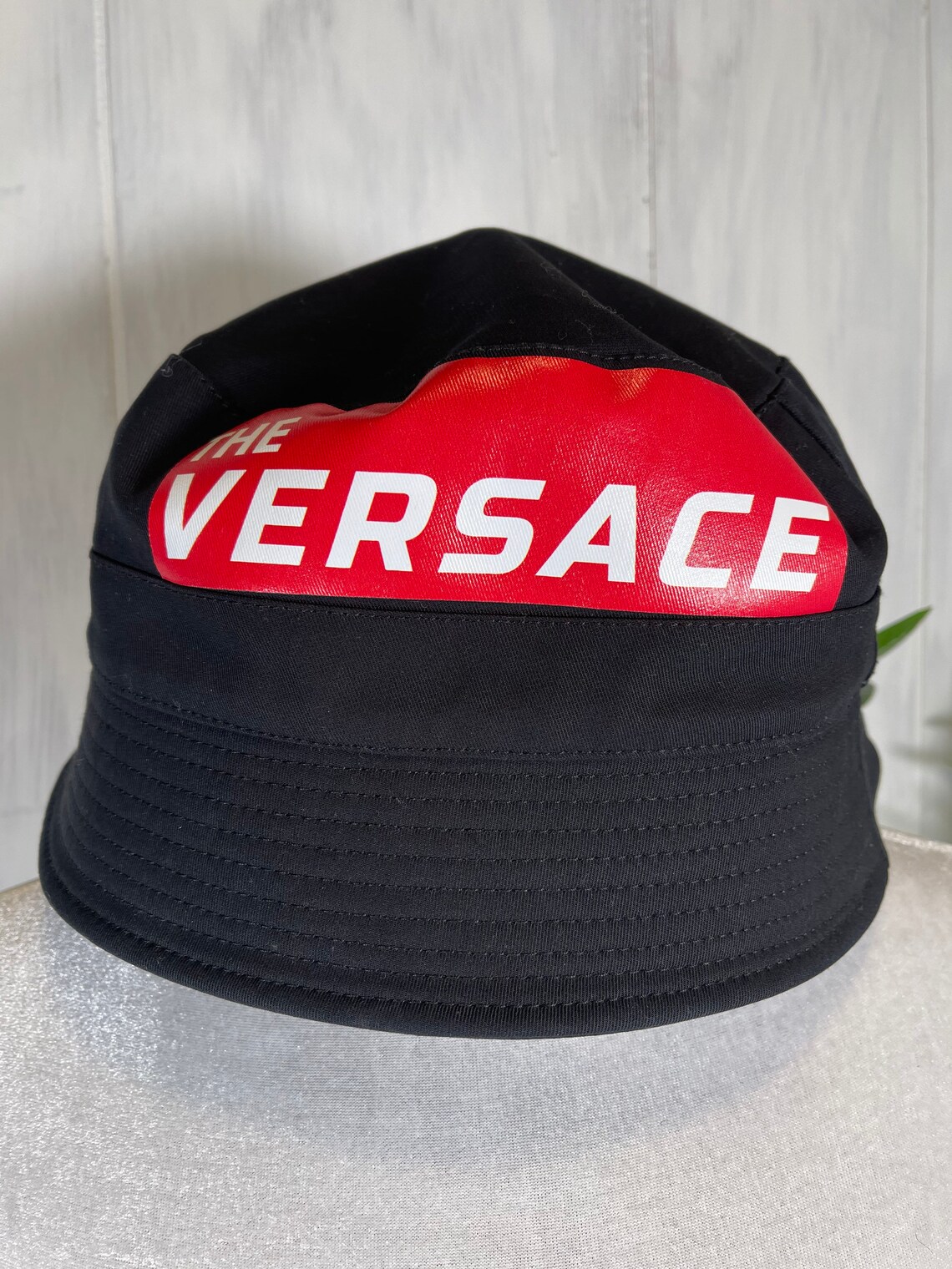 Versace Bucket Hat one size/medium black/red/white BNNT Etsy