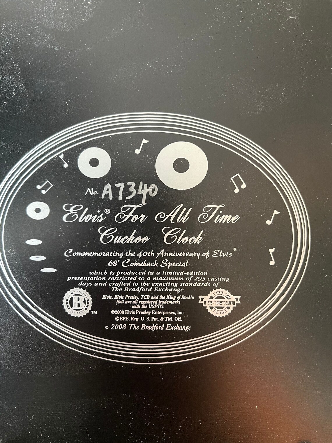 New Bradford Exchange Elvis Cuckoo Clock Awesome Elvis Fan Etsy