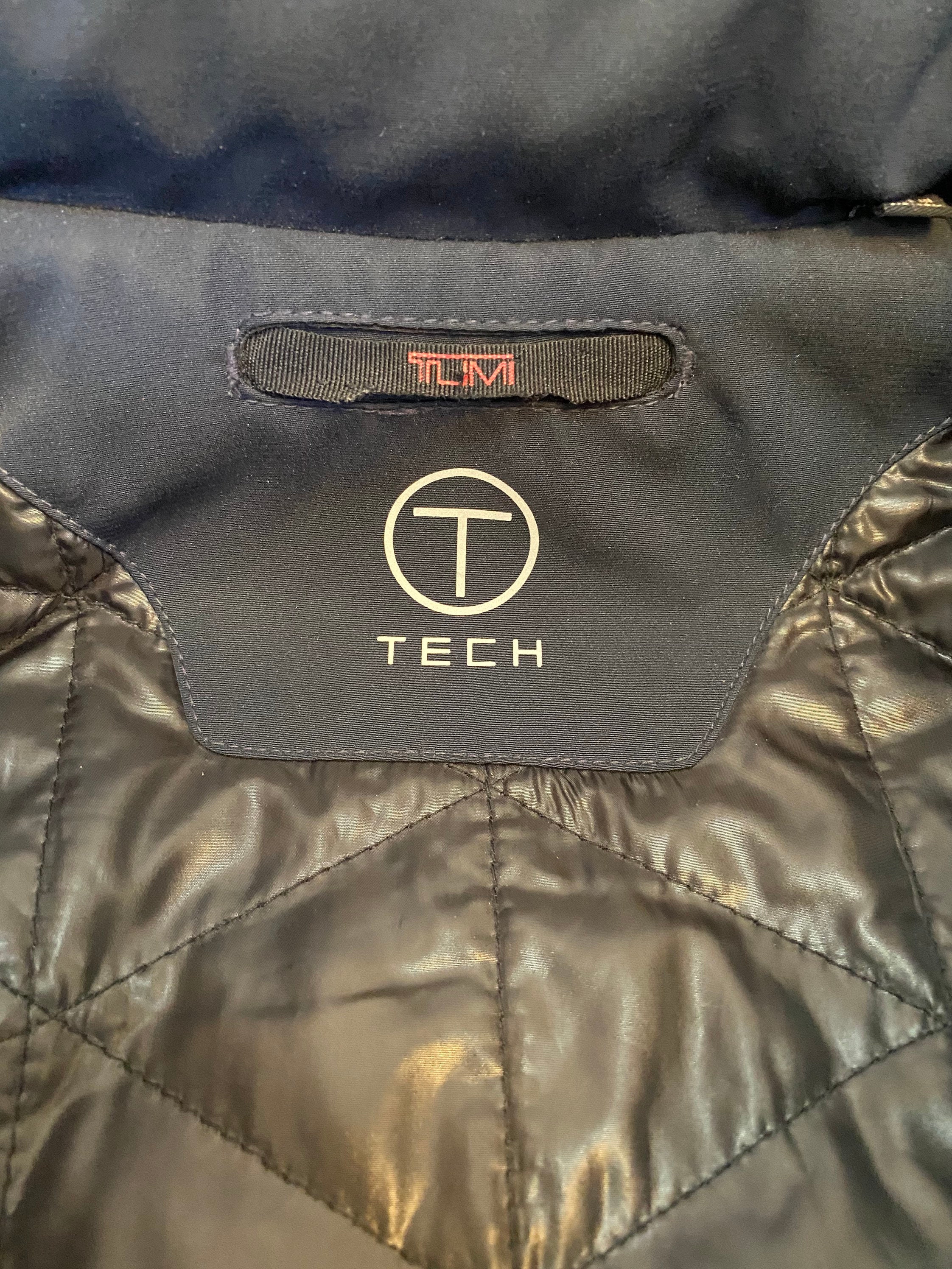 TUMI TTech Waterproof Zip Jacket Navy Mens Size Small Etsy