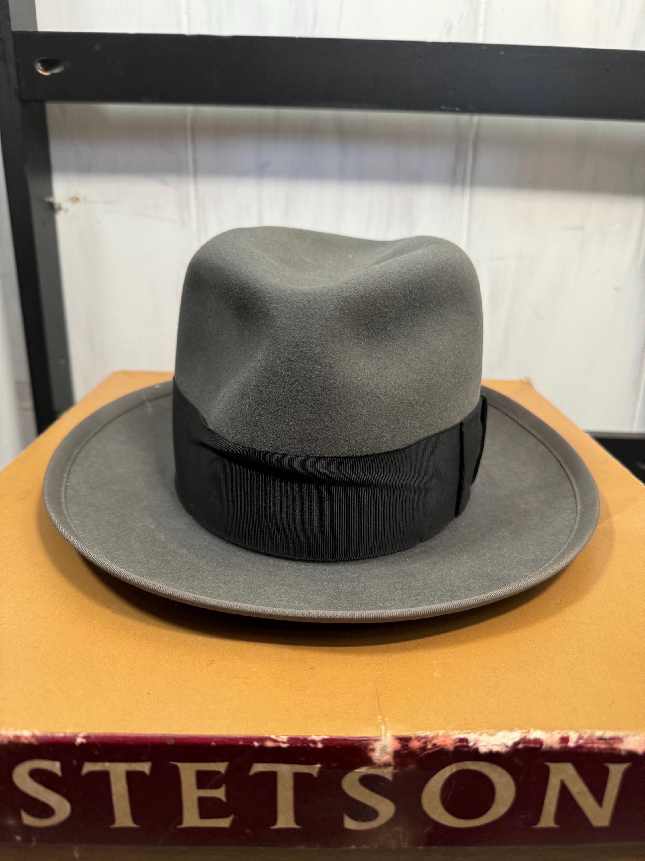 1950s STETSON 3x BEAVER 7 Cowboy Western Hat 50s Fedora