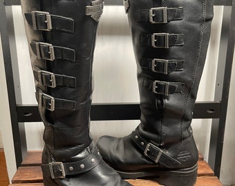 harley davidson high boots