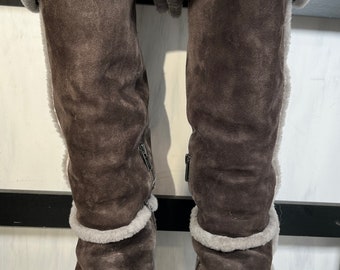 Frye tamara shearling cheap over the knee