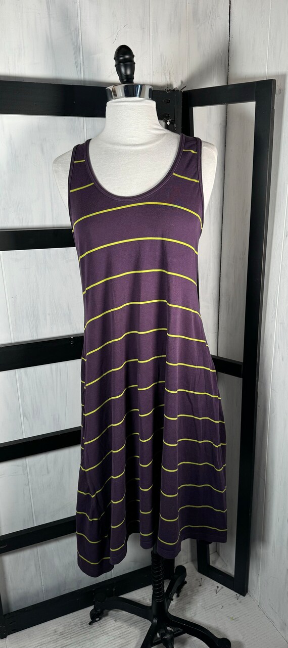 Vtg MARIMEKKO ミカ・ピイライネン パープル/グリーン Aライン  