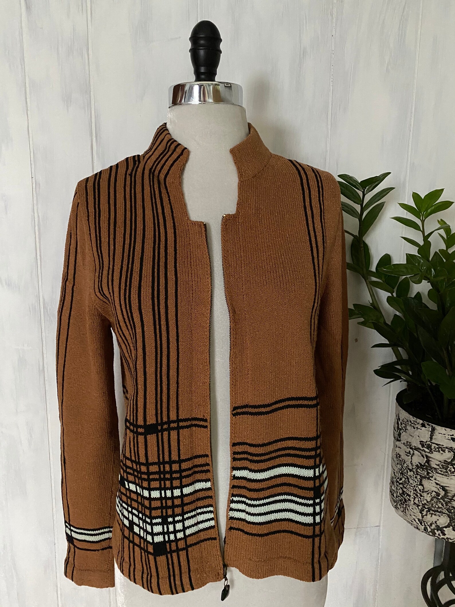 DIA Wool Blend Cardigan Jacket size medium Unique Etsy