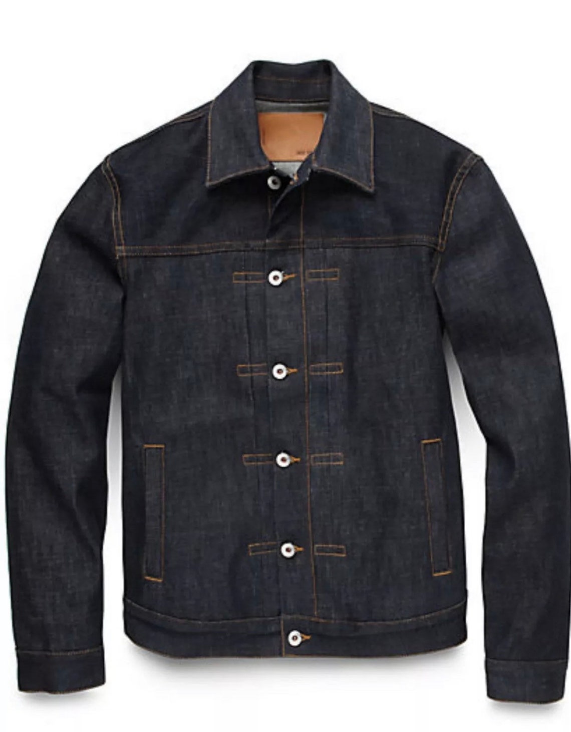 New Jack Spade STENSON Raw Indigo SELVEDGE Denim Jacket USA Etsy