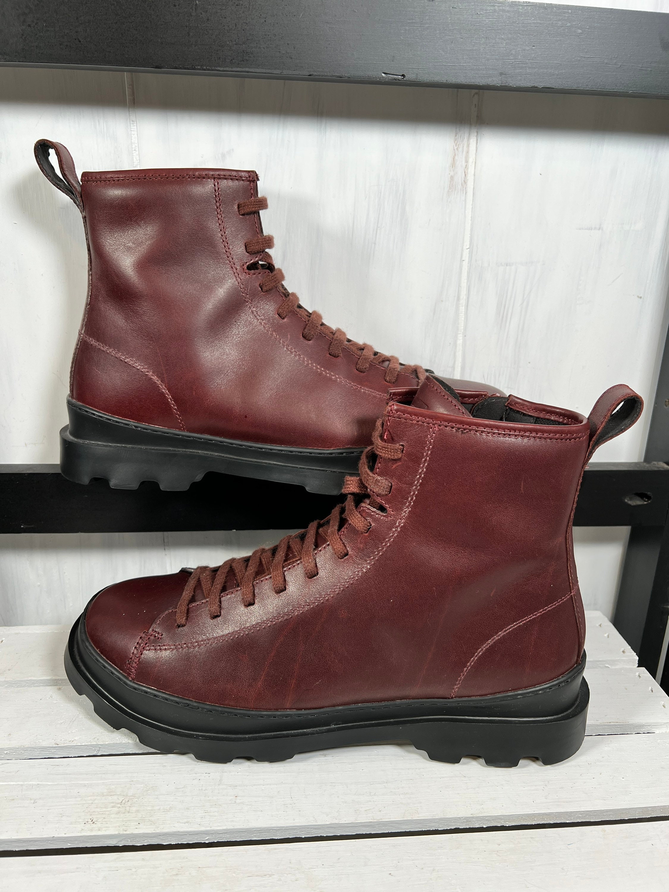 Camper Mens Hardwood Boot K300090-001 Dark Red 44/11 - Etsy