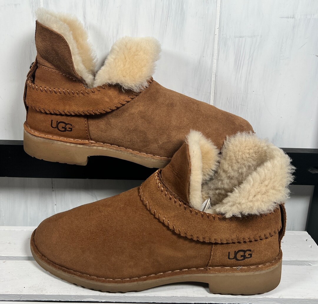 Ugg Mckay Chestnut Ankle Booties/Moccasin, Size US-10/EU-41, Worn Once, Like N*W