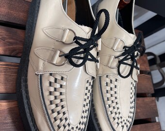 Vtg Y2K 90's KICK-ASS FOOTGEAR Patent Leather Creepers