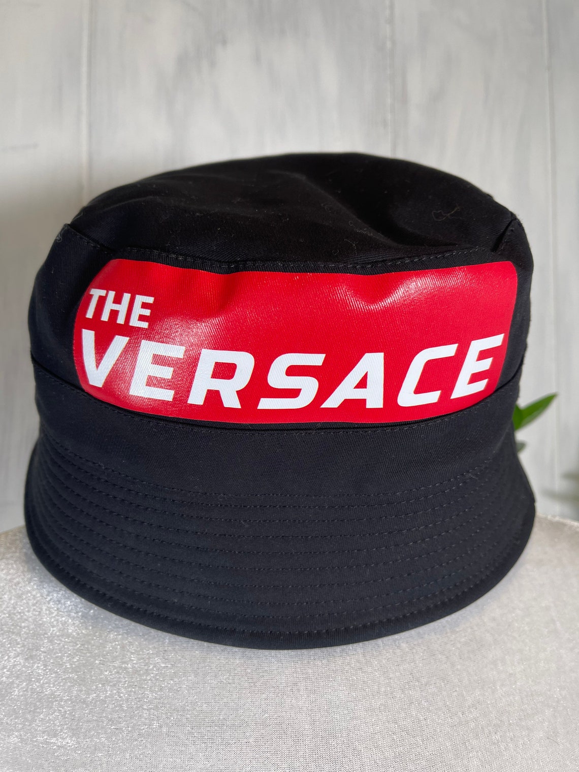 Versace Bucket Hat one size/medium black/red/white BNNT Etsy