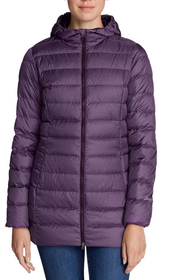 Eddie Bauer EB650 Down Purple Hooded 