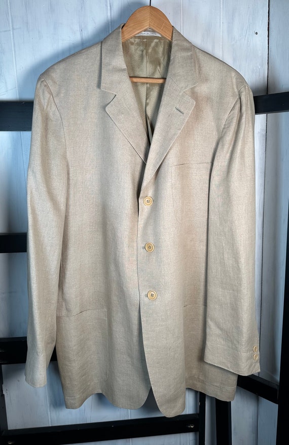 Ermenegildo Zegna Custom 100% Linen Jacket Unlined