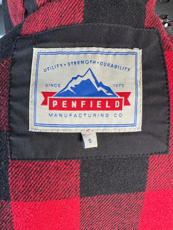 Penfield Kasson Black 60/40 Safari Jacket, Buffalo Check Lined 