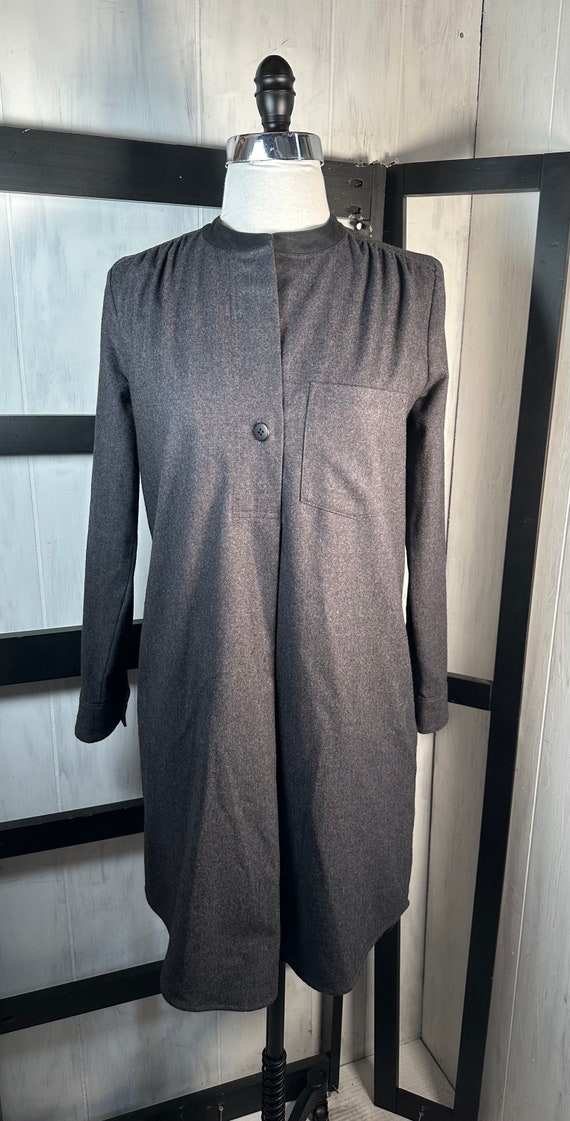 Madewell Wool/Cotton Gray Shirt Dress, Size XS, Ne