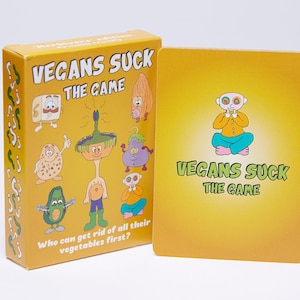 Vegans Suck: Jogo de festa, presente engraçado, presente para o pai, ou apenas, presente para um vegano, (com senso de humor) - Não para flocos de neve!