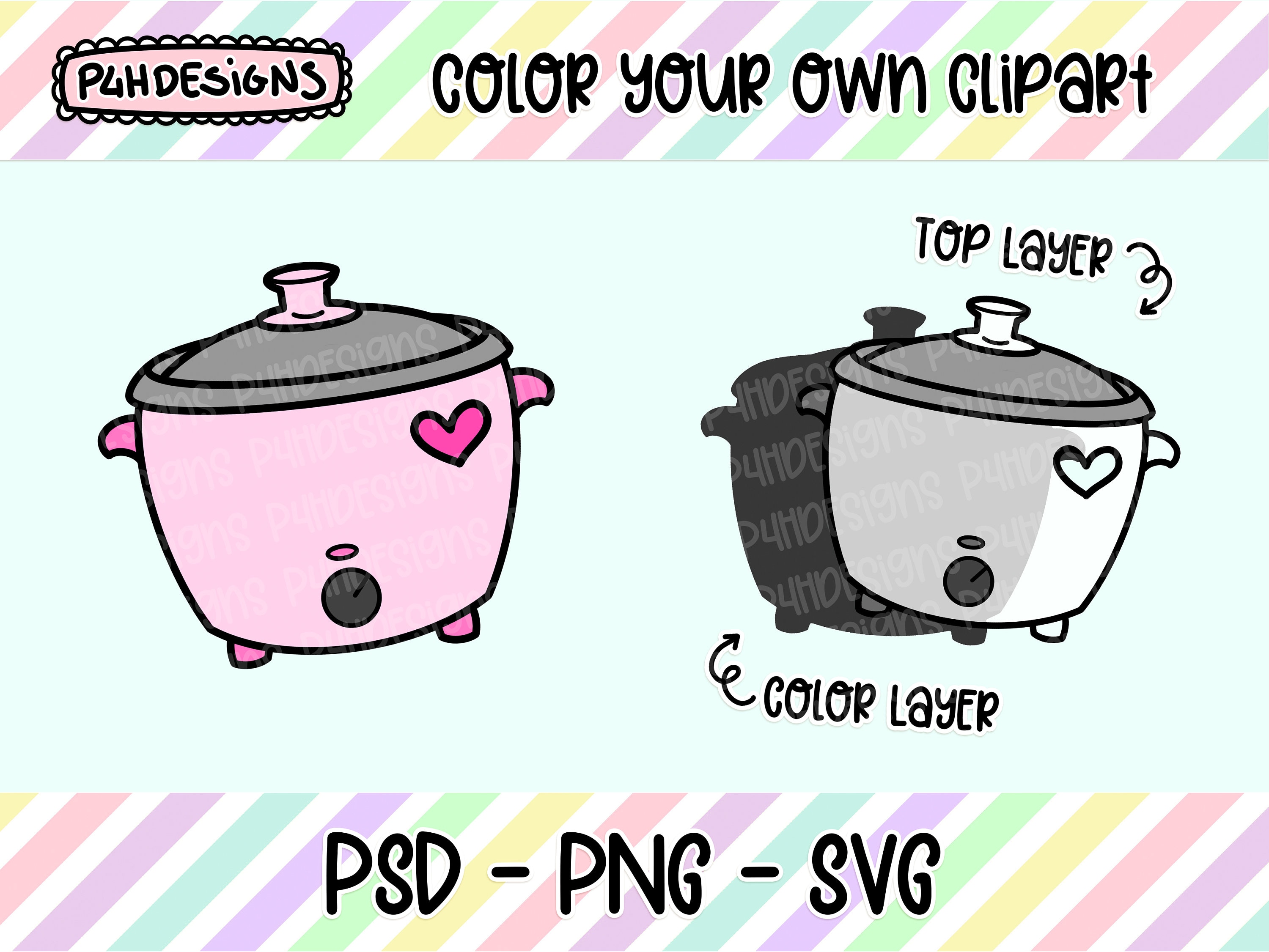 Slow Cooker Clipart, LAYERED, Doodle Clipart, Can Be Colored, Commercial  Use, Hand Drawn, Planner Clip Art, Planner Icons, Digital - Etsy