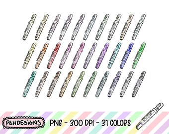 Flute Clipart, Doodle Clipart, Multicolor, Commercial Use, Hand Drawn, Planner Clipart, Planner Icons