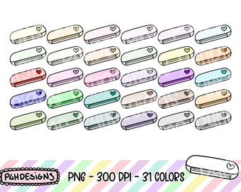 Portrait Cutting Machine Clipart, Doodle Clipart, Multicolor, Commercial Use, Hand Drawn, Planner Clipart, Planner Icons