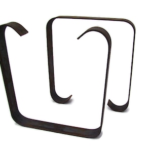 Square Metal Legs 2 Pack U Shape Legs (1.96&quot; Wide Metal) Hairpin Legs Coffee Table Legs Furniture Legs Bench Legs Desk Legs Home DIY