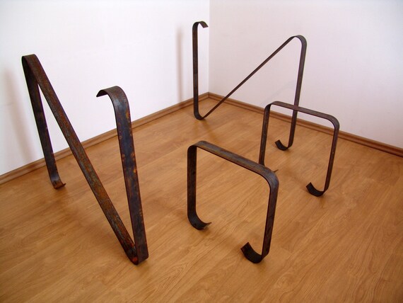 Square Metal Legs 2 Pack U Shape Legs 1.96 Wide Metal Hairpin Legs