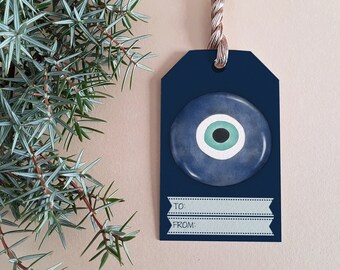 Printable Evil Eye Gift Tags | Nazar Favor Tags (Digital Download)