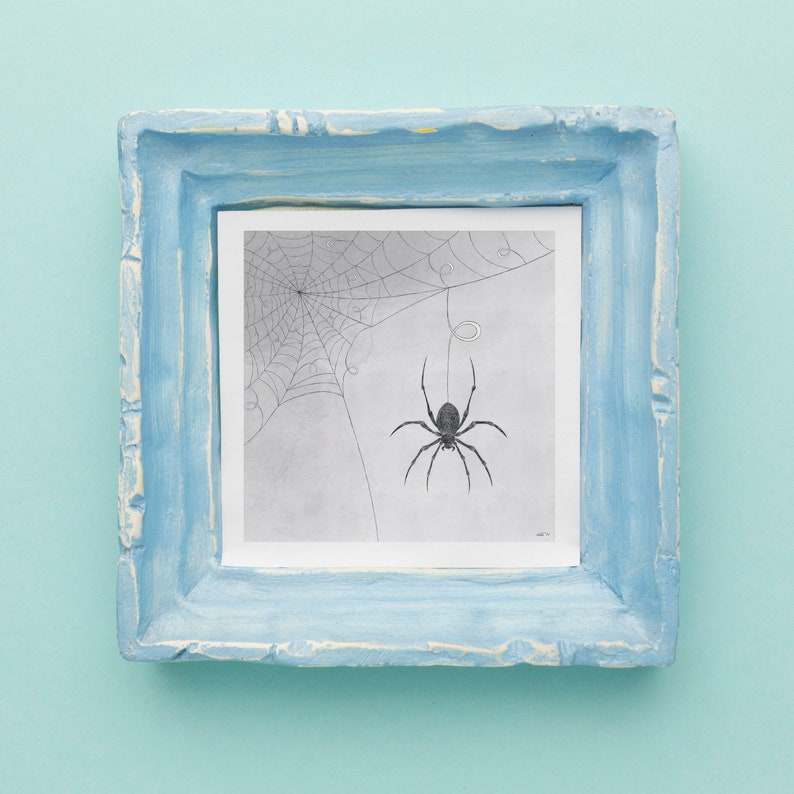 Spider Print // Printable Wall Art Spider Wall Decor Line Art Downloadable Print Minimal Wall Art Instant Download Digital Print image 9