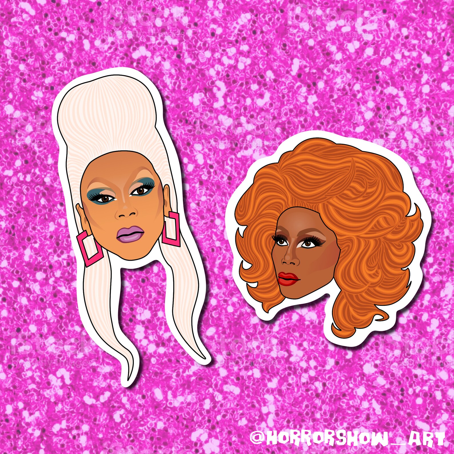 Rupaul Drag Queen Sticker Set 10 Stickers Drag Race Etsy