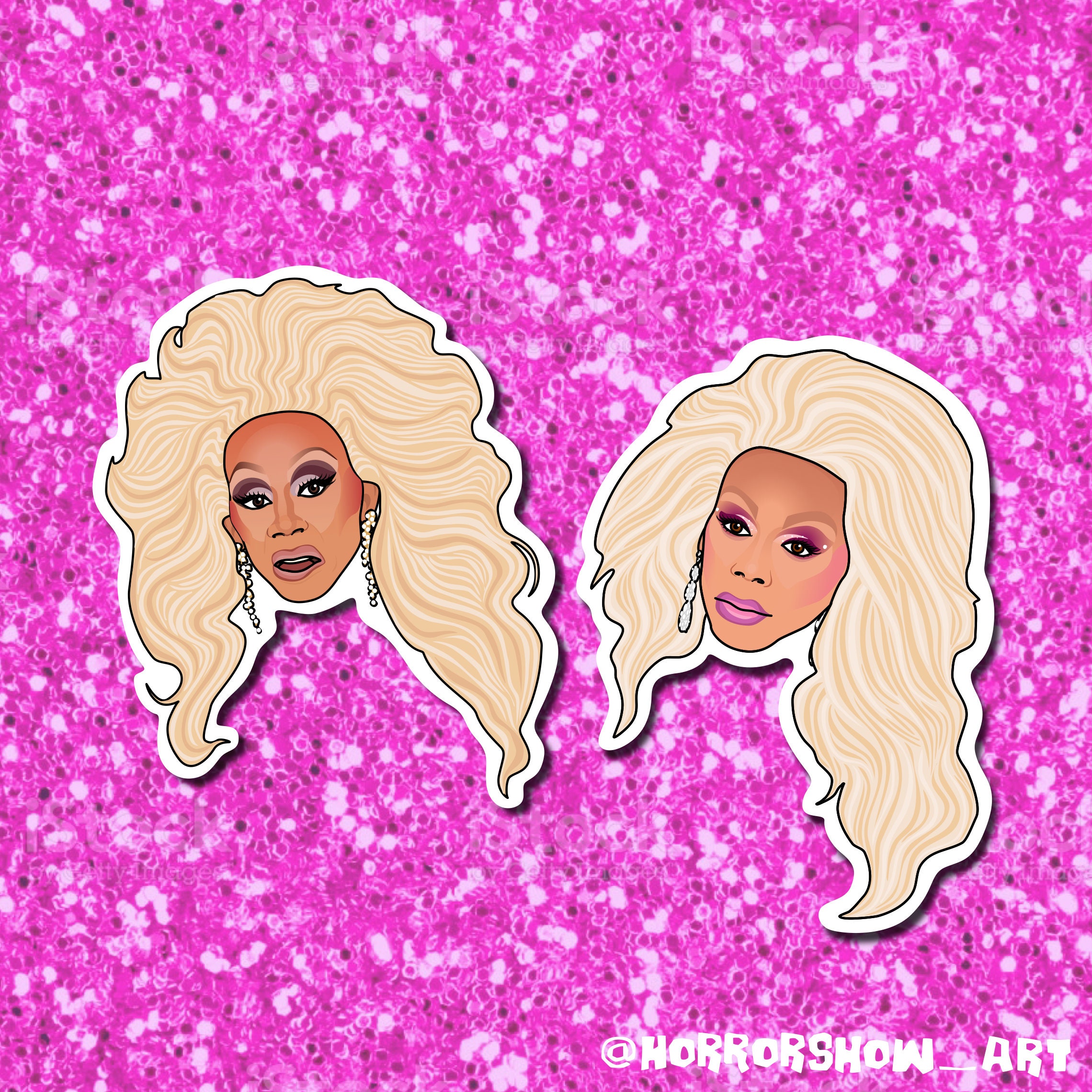 Rupaul Drag Queen Sticker Set 10 Stickers Drag Race Etsy
