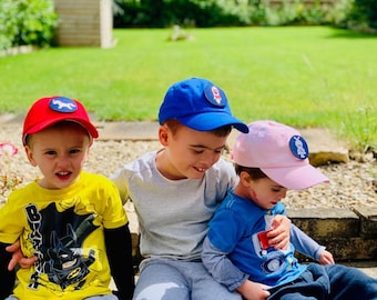 Children's Baseball Cap, Soft Brushed Cotton, with your choice of 3 Swappable Patches included!