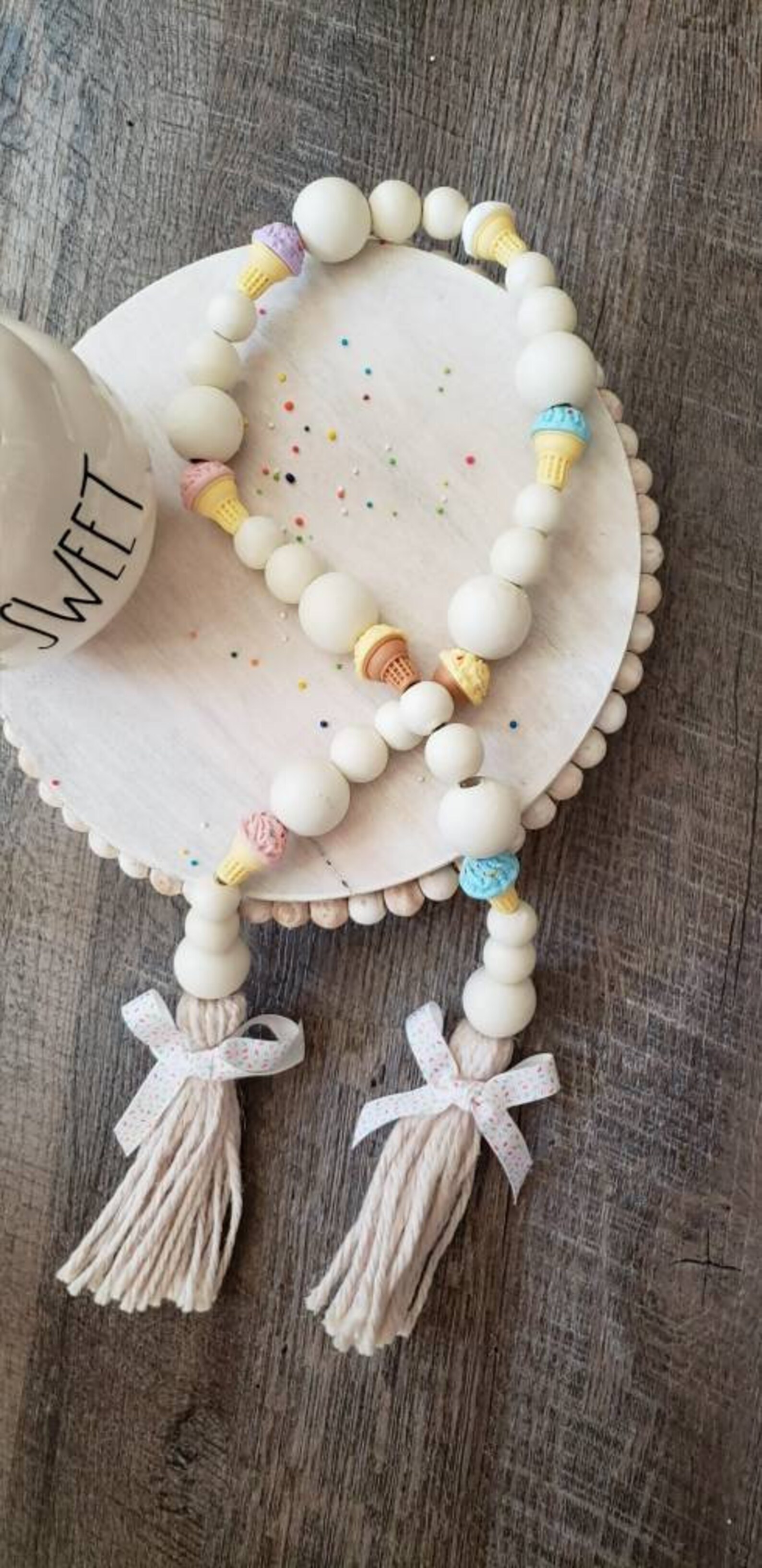 Guirnalda con cuentas de helado/helado | Etsy