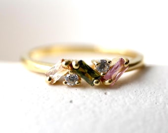 Mothers Ring 2, 3, 4 , 5 Stone, Birthstone Ring for Mom, Mothers Day Gift, Personalized Birthstone Jewelry Gift for Her, Unique Gift for Mom