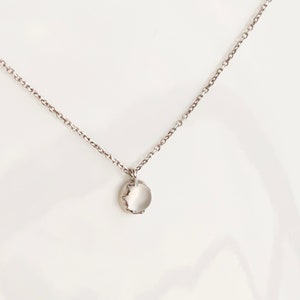 14k White Gold Moonstone Necklace / Moonstone Jewelry / Sterling Silver Necklace / Dainty necklace / Necklaces for Women / Gifts For Her